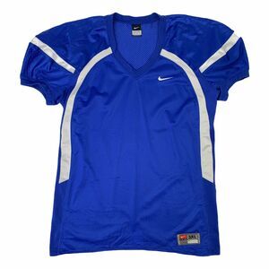 Nike Football Jersey Men's Size 3XL Surf Blue Short Sleeve Quick Dry RipStop